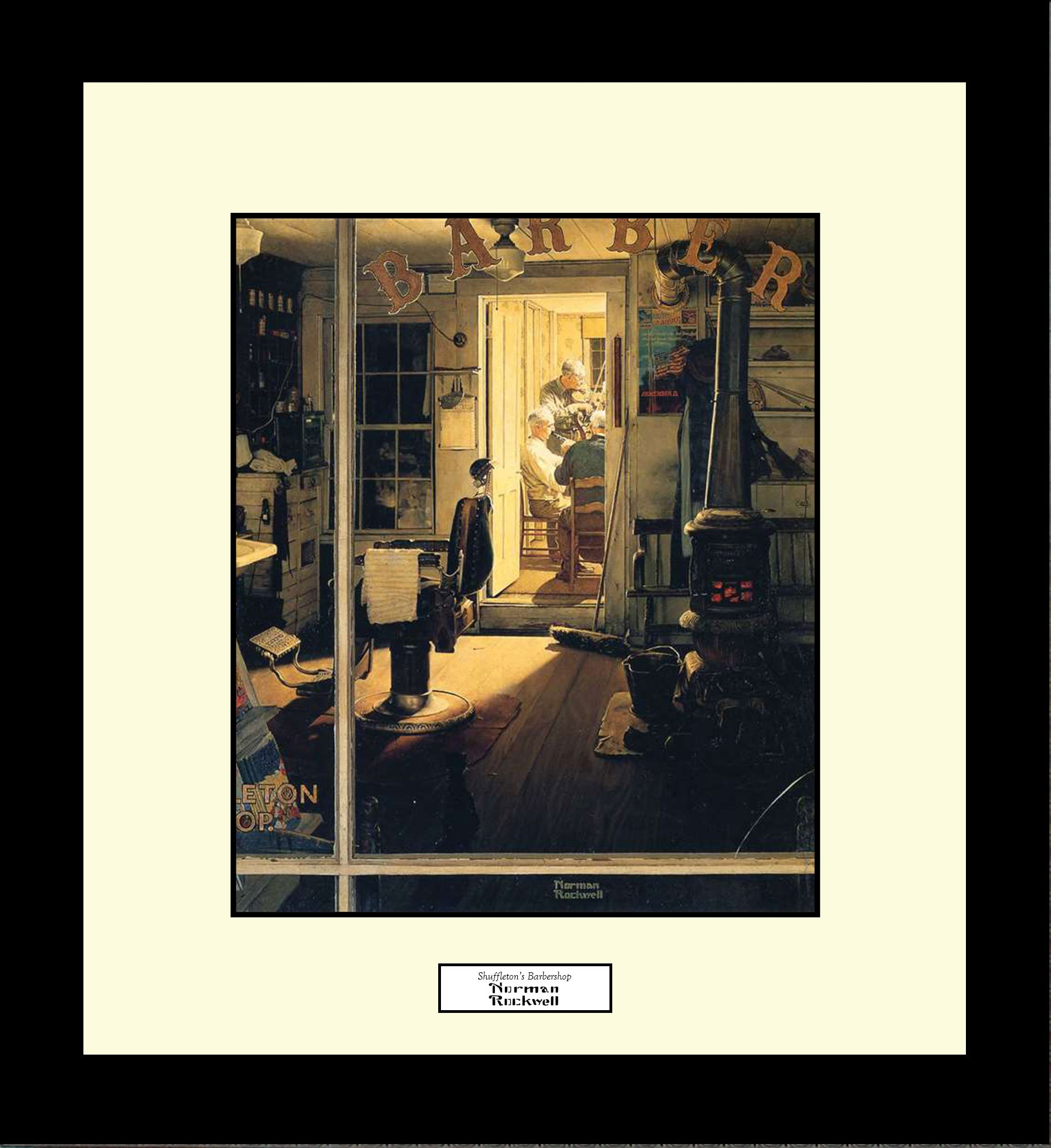 Amazon.co.jp: BigOfficeArt ノーマン ロックウェル SHUFFLETON'S