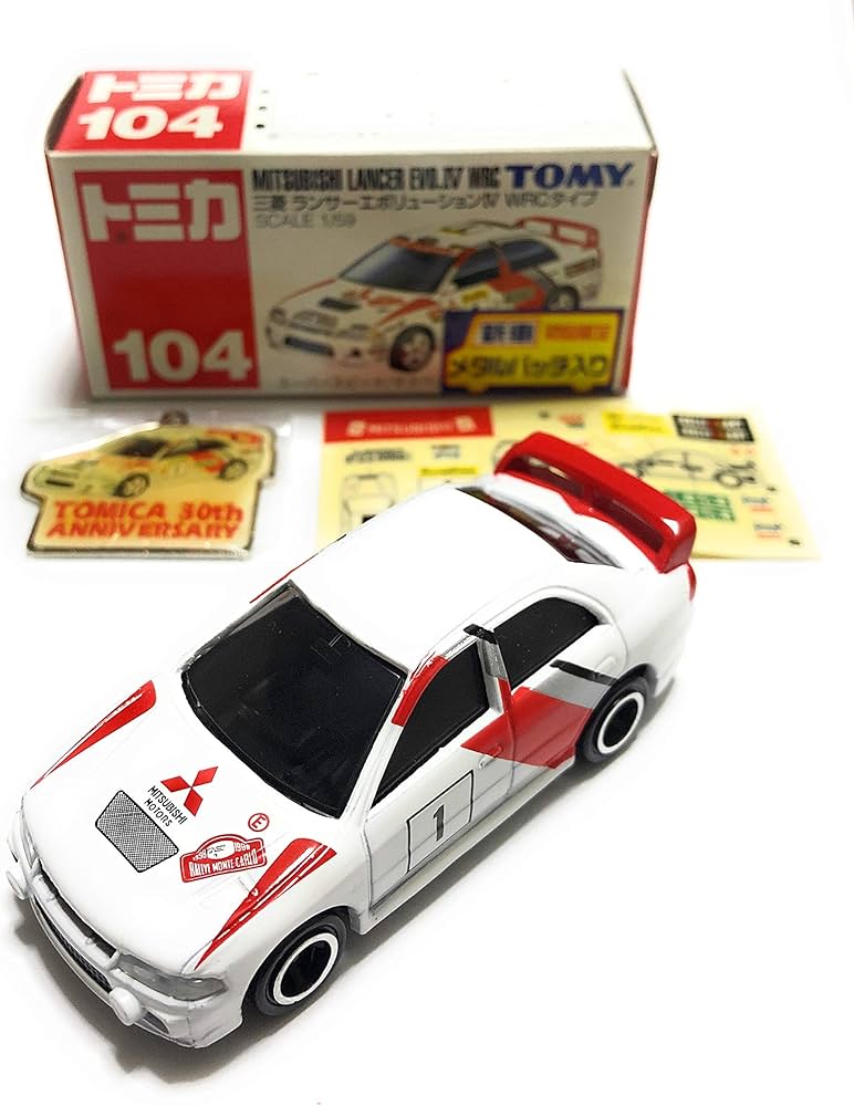 Amazon | トミカ No.104 三菱 ランサー エボリューションⅣ WRCタイプ