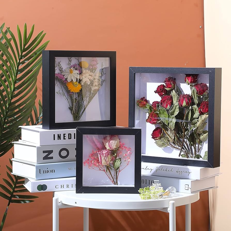 Amazon.co.jp: シャドーボックスディスプレイケース6点セット 正方形