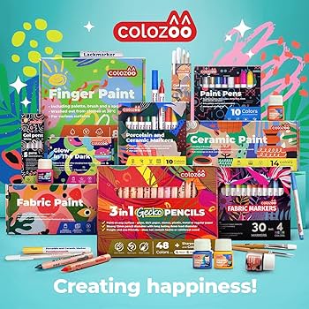 Amazon.com: Colozoo Gecko 3-in-1 Kids' Pencil Set | 48 Coloring