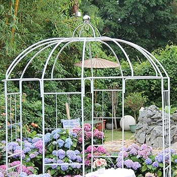 Amazon | SCENDOR 鳥かご型 ガーデンアーチアーバー 高さ9フィート x
