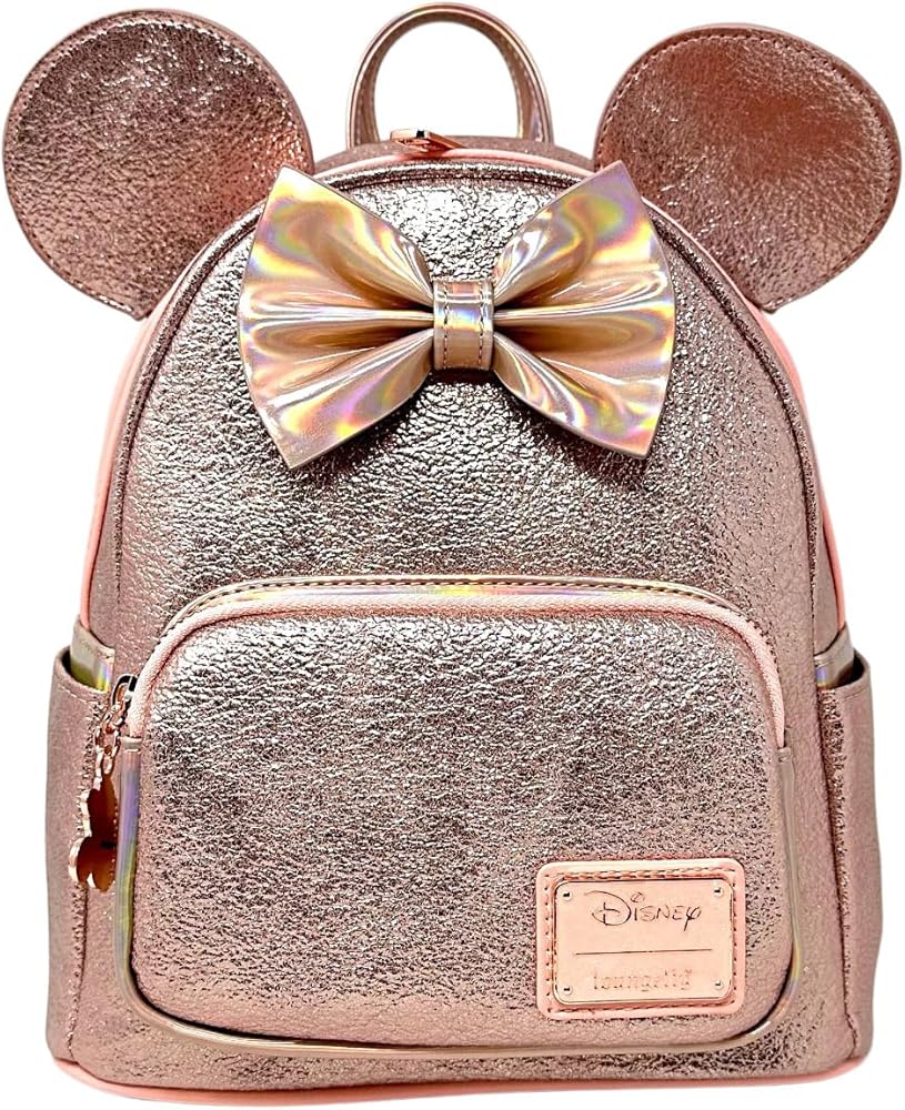 Amazon.com: Loungefly Disney Minnie Mouse Pink Rose Metallic