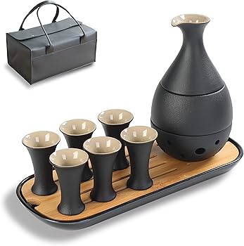 Amazon.com | TEANAGOO 11 Pcs Sake Set, Sake Cups(0.9 Oz) with