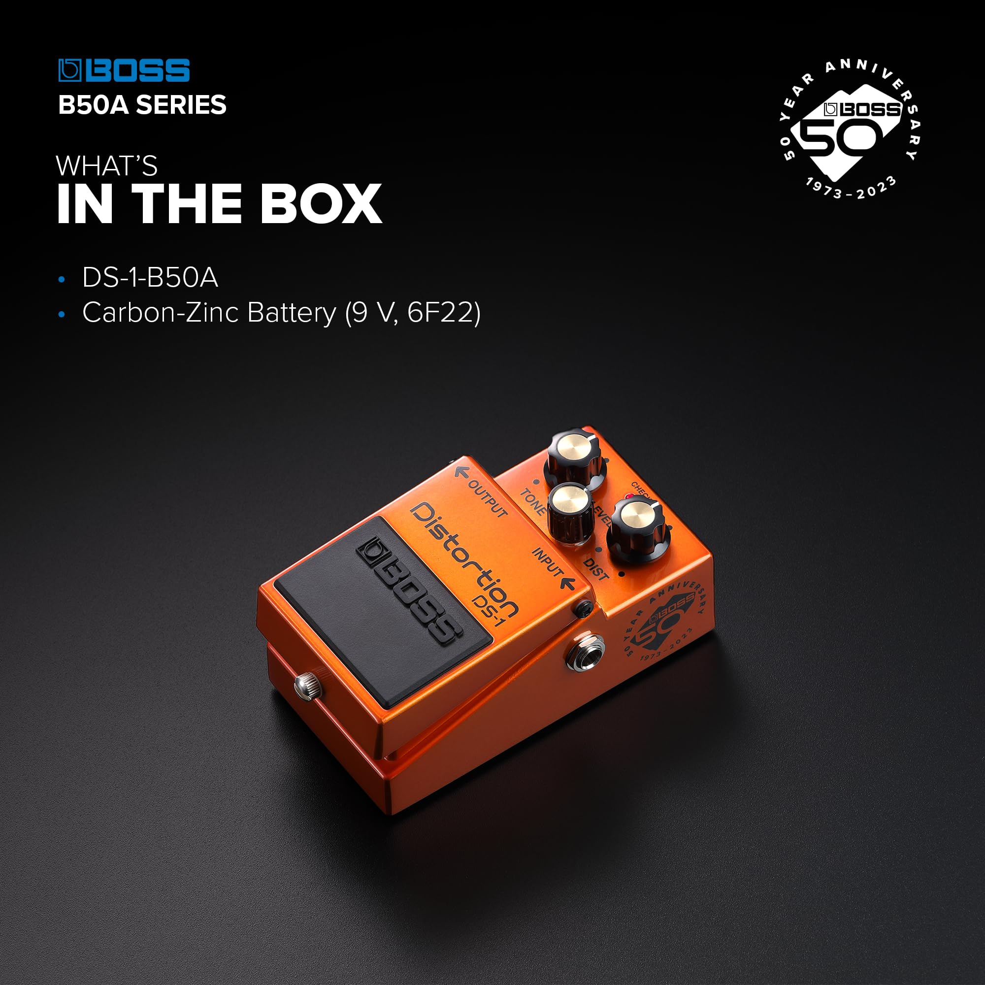 Amazon | BOSS DS-1-B50A 50th Anniversary Pedals 【メタリック塗装筐