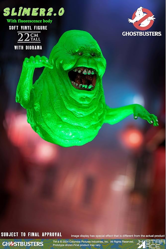Amazon.com: Ghostbusters: Slimer 2.0 1:8 Scale Soft Vinyl Figure