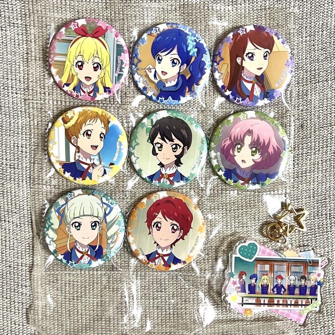 アイカツ イオン限定 缶バッジ 星宮いちご チェスクッキー チョサブレ