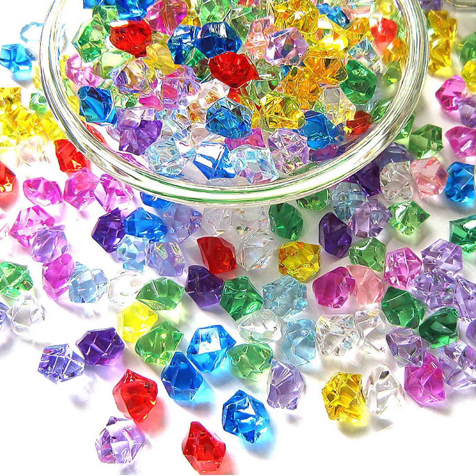 Amazon.co.jp: Doyime カラー宝石 宝石おもちゃ 200個セット アクリル