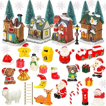 Amazon.co.jp: 44ピース クリスマスライトアップ 村の家 LEDライト