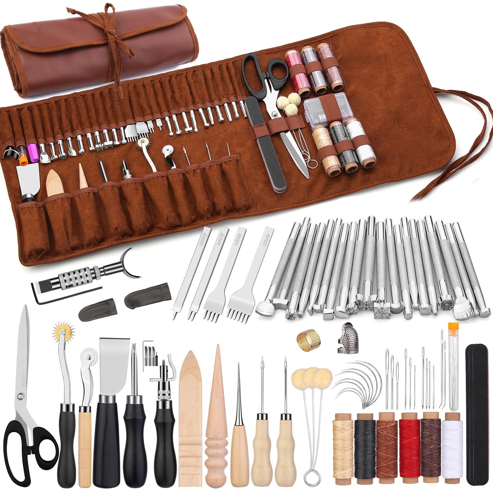 Amazon.co.jp: Dennty レザークラフトツール 革加工ツールキット