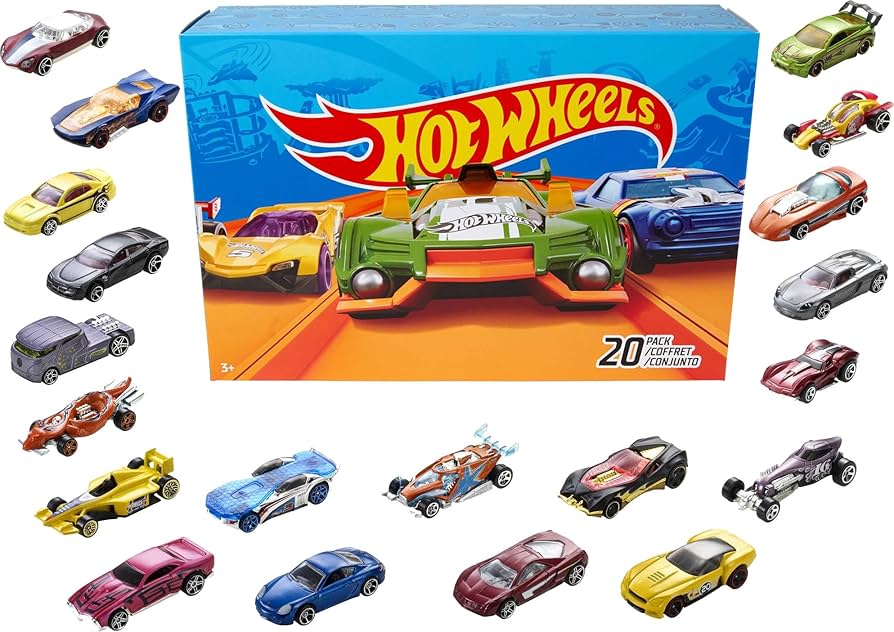 Amazon.com: Hot Wheels Toy Cars & Trucks 20-Pack, Set of 20 1:64