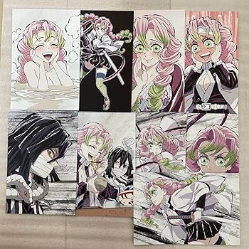 Amazon.co.jp: 全集中展 鬼滅 幕間画ポストカード 甘露寺蜜璃 伊黒小芭