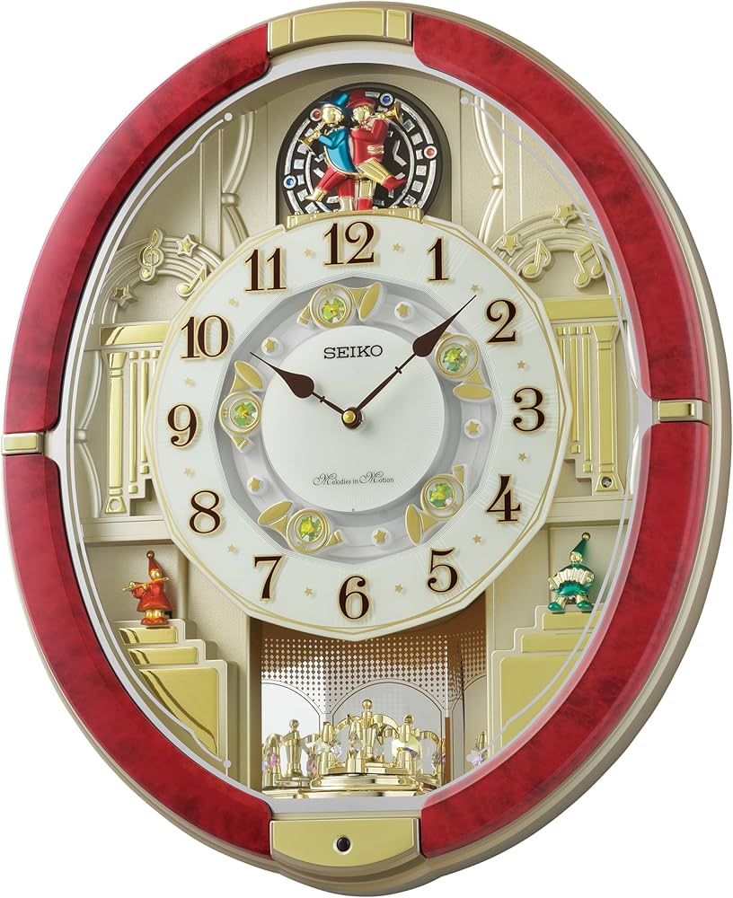 Amazon.com: Seiko QXM612RRH 30 Melodies in Motion Rotating