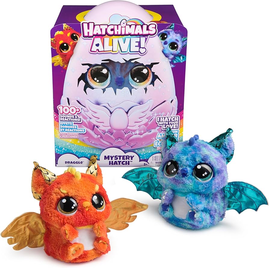 Amazon.com: Hatchimals Alive, Mystery Hatch Draggle, Surprise