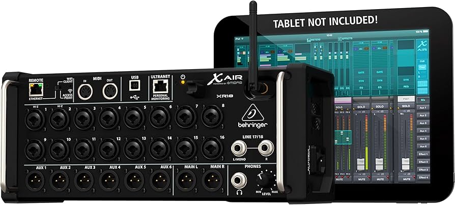 Amazon.com: Behringer X Air XR18 Tablet-Controlled Digital Mixer