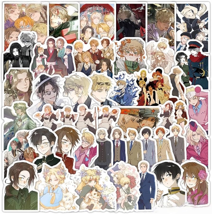 Amazon.co.jp: ヘタリア風 グッズ アメリカ 日本 ステッカーセット 130