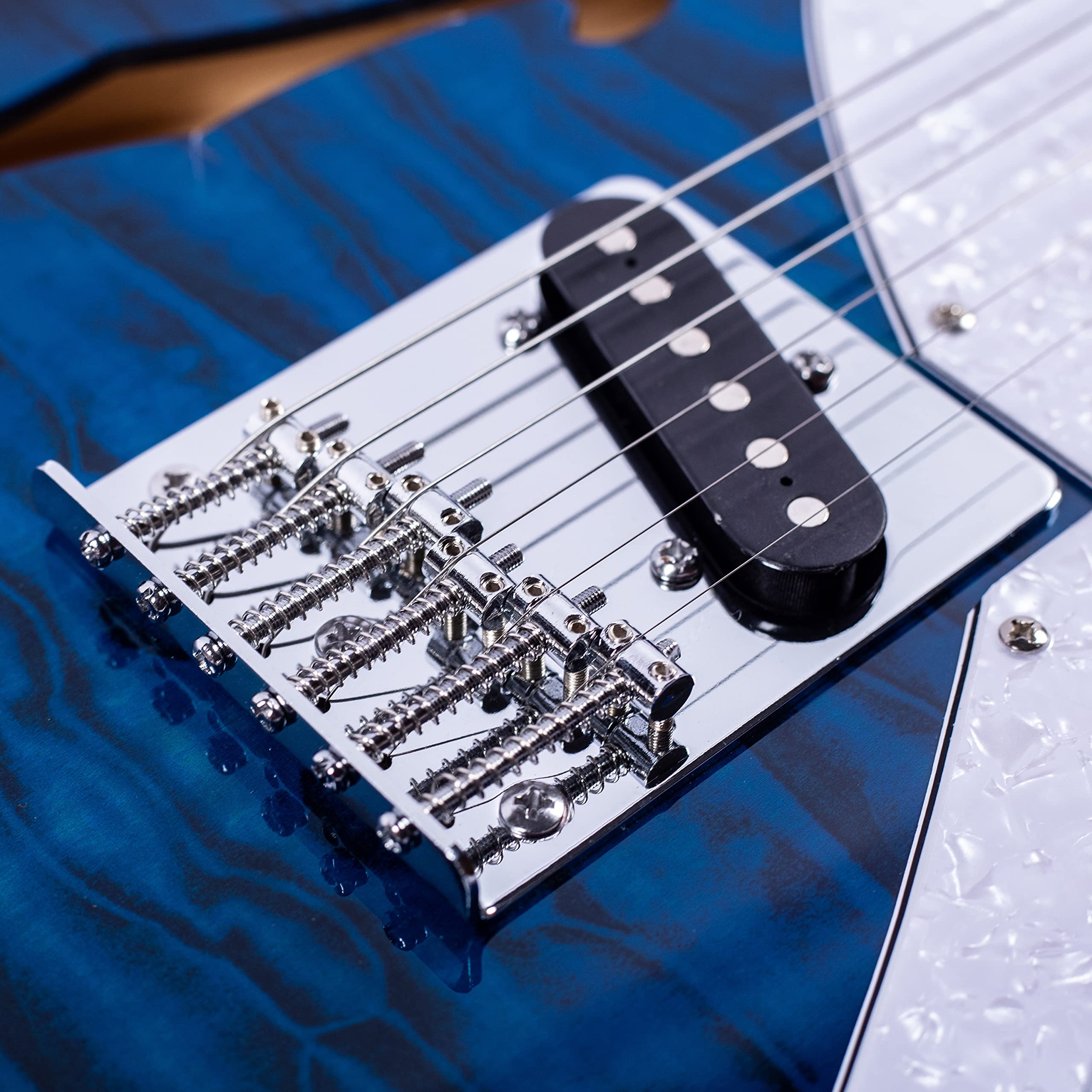 Amazon | Grote Electric Guitar Semi-Hollow Body Single F-Hole Tele