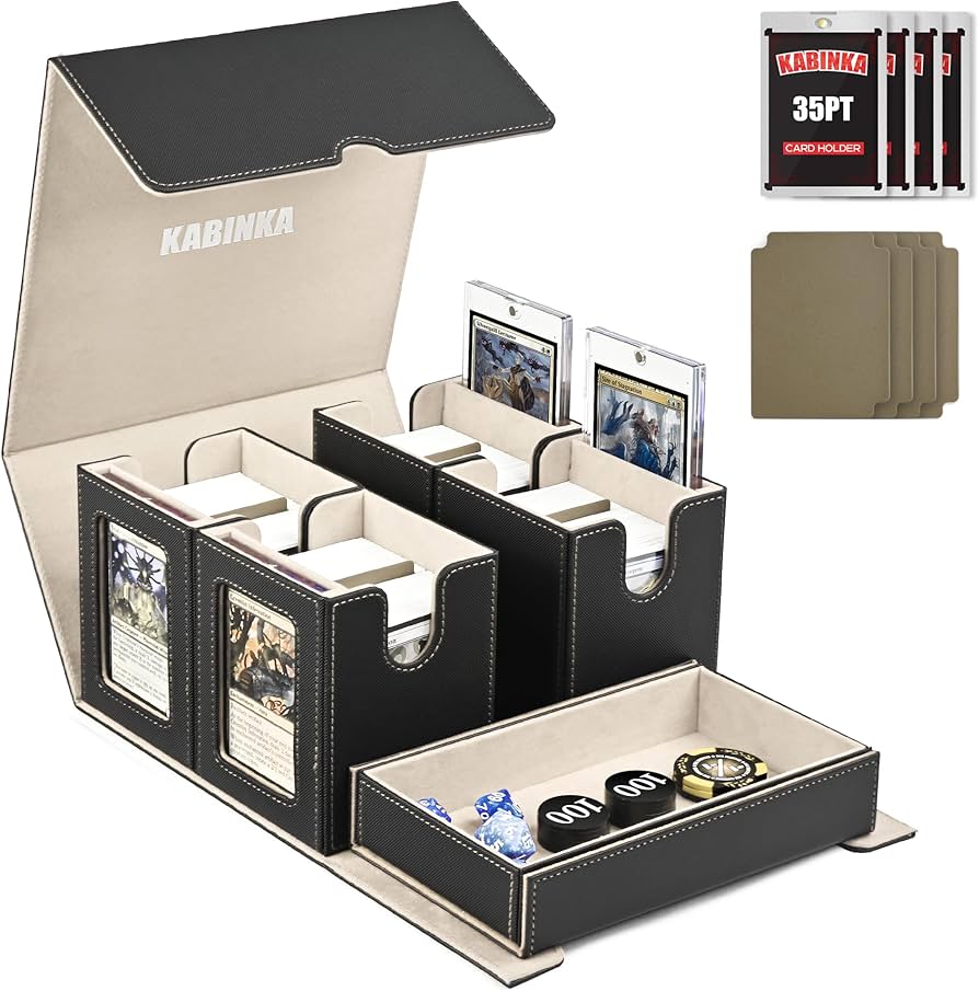 Amazon.com: Card Deck Box for MTG with Commander Display, 5 in 1