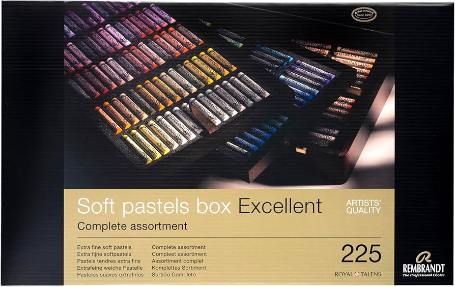Amazon.com: Rembrandt Soft Pastel Wood Box Excellent Set, 225