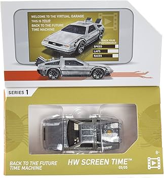 Amazon.com: Hot Wheels id Back to the Future Time Machine Vehicle
