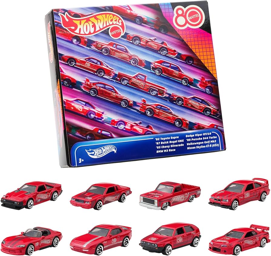 Amazon | ホットウィール(Hot Wheels) マテル80周年 8パック 乗り物