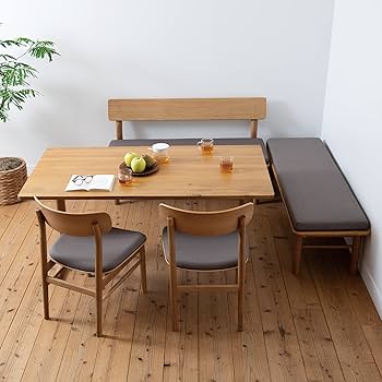 Amazon｜無印良品 木製リビングダイニングベンチ 幅150×奥行46×高さ