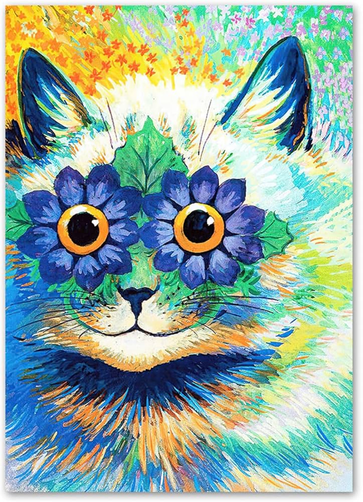 Amazon.co.jp: ルイス・ウェイン ポスター 万華鏡のような壁アート