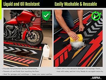 Amazon.com: wibeart MPM Motorcycle Mat for ZX-6R Washable Non