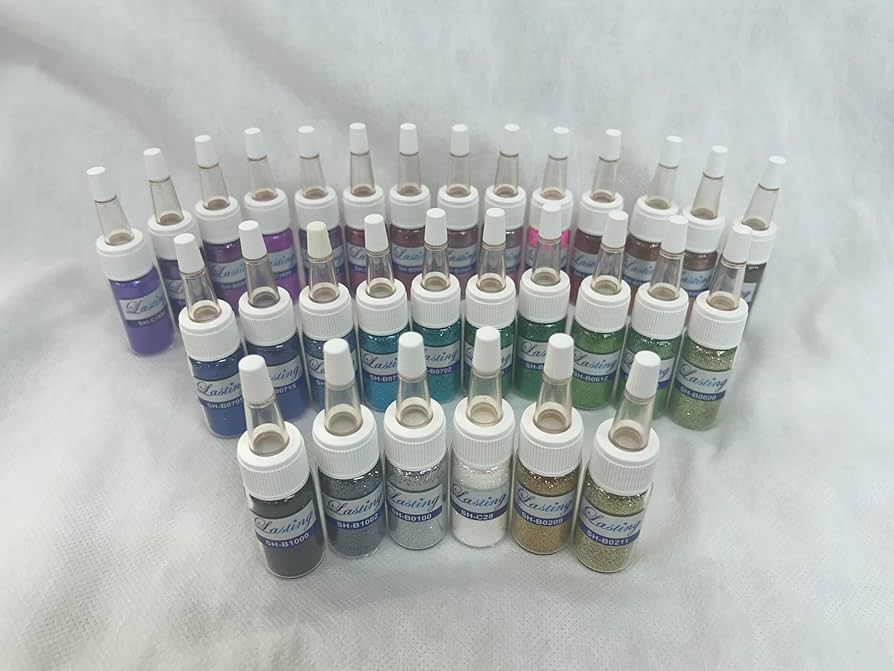 Amazon.co.jp: ボディジュエリーグリッター 10ml 30色 ボディーアート