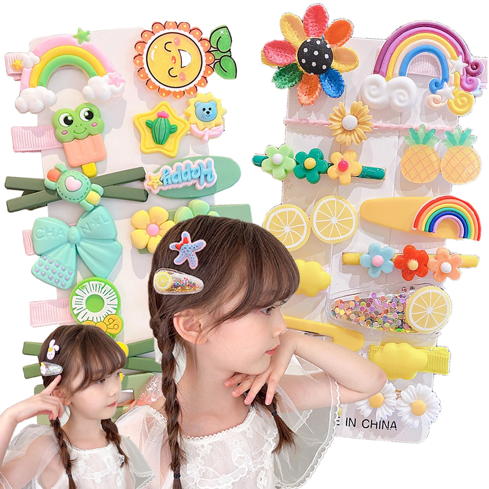 Amazon.co.jp: DEVENTORZ ヘアクリップ子供用 ヘアピン 女の子向け