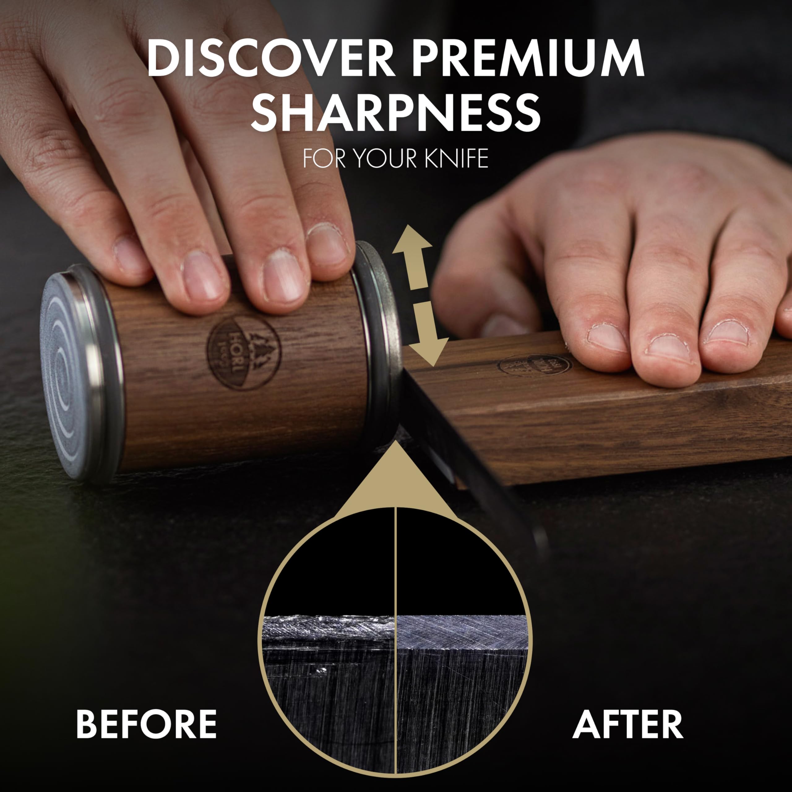 Amazon.com: HORL 2 Nut Rolling Knife Sharpener Engineered in