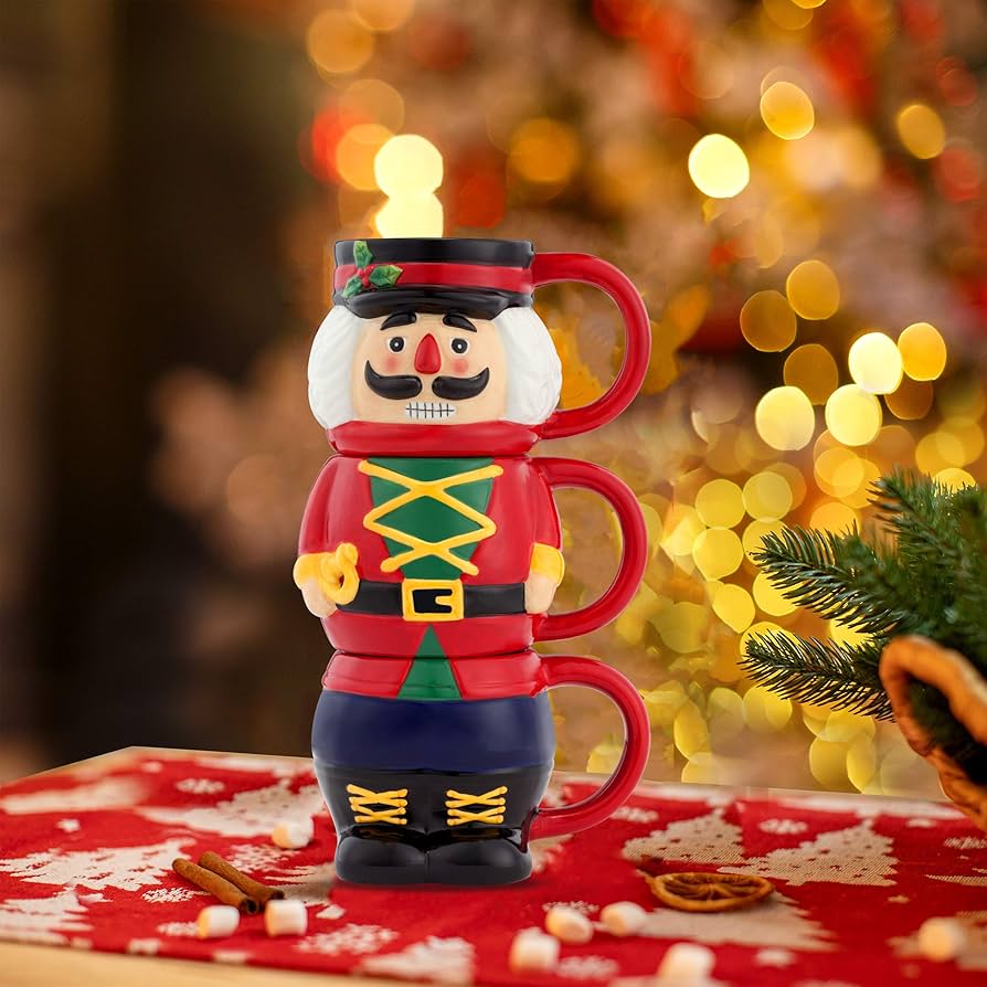 Amazon.co.jp: Mr. Christmas スタッキング くるみ割り人形 マグ ワン