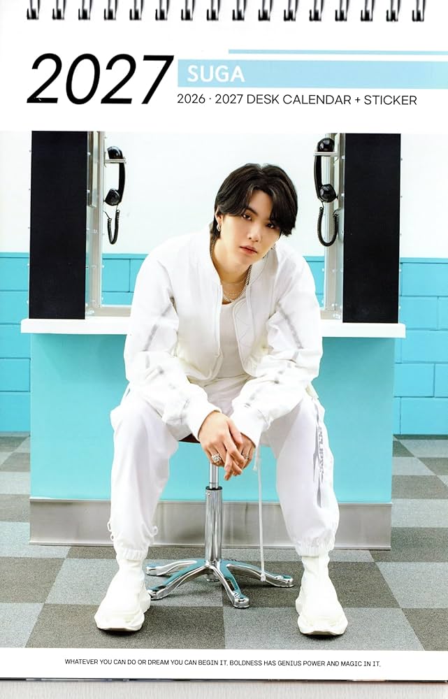 Amazon.co.jp: SUGA シュガ グッズ 卓上 カレンダー (写真集