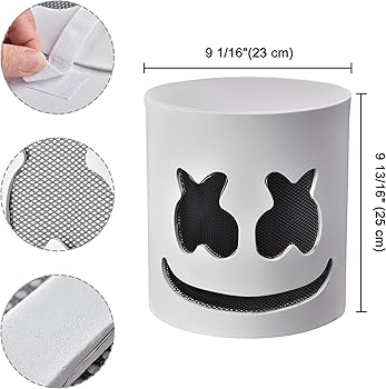 Amazon.co.jp: FTXJEHG ハロウィン DJ マスク led 光る マシュマロ