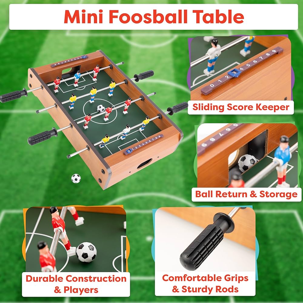 Amazon.com : Foosball Table - 20-Inch Mini Soccer/Football Table