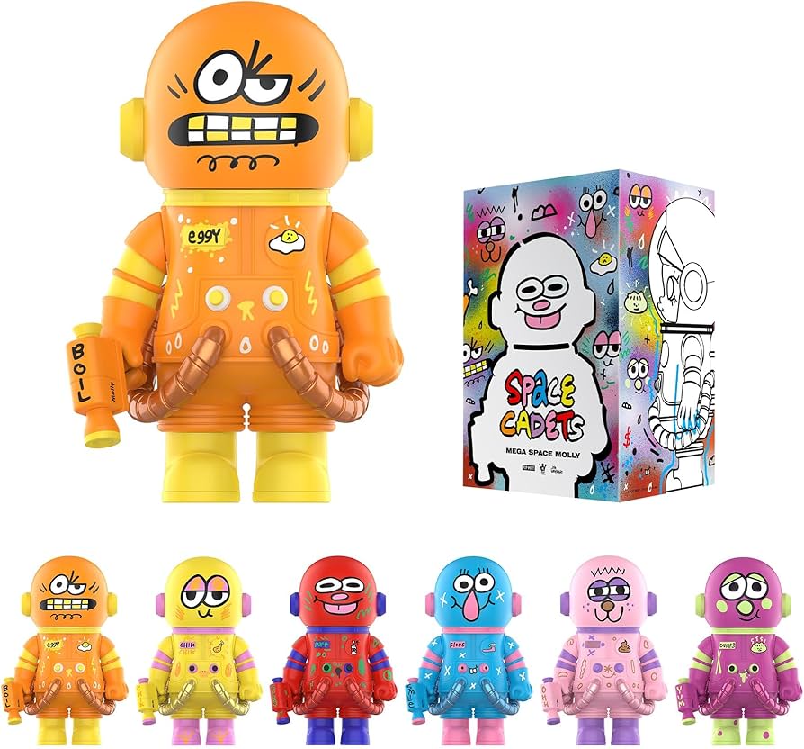 Amazon.com: POP MART MEGA Space Molly 400% Jon BURGERMAN Space