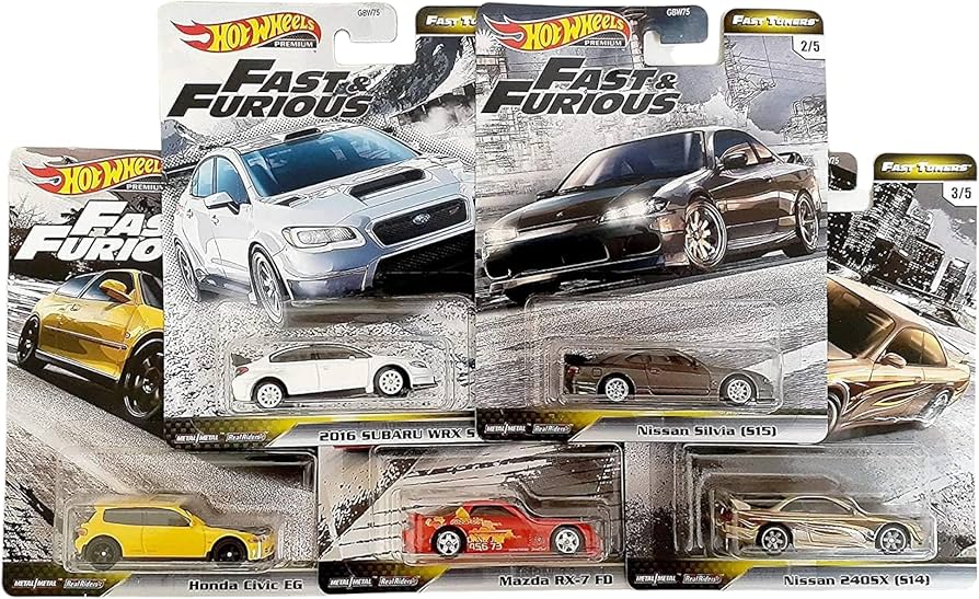 Amazon.com: Hot Wheels Fast & Furious Fast Tuners Premium Die Cast