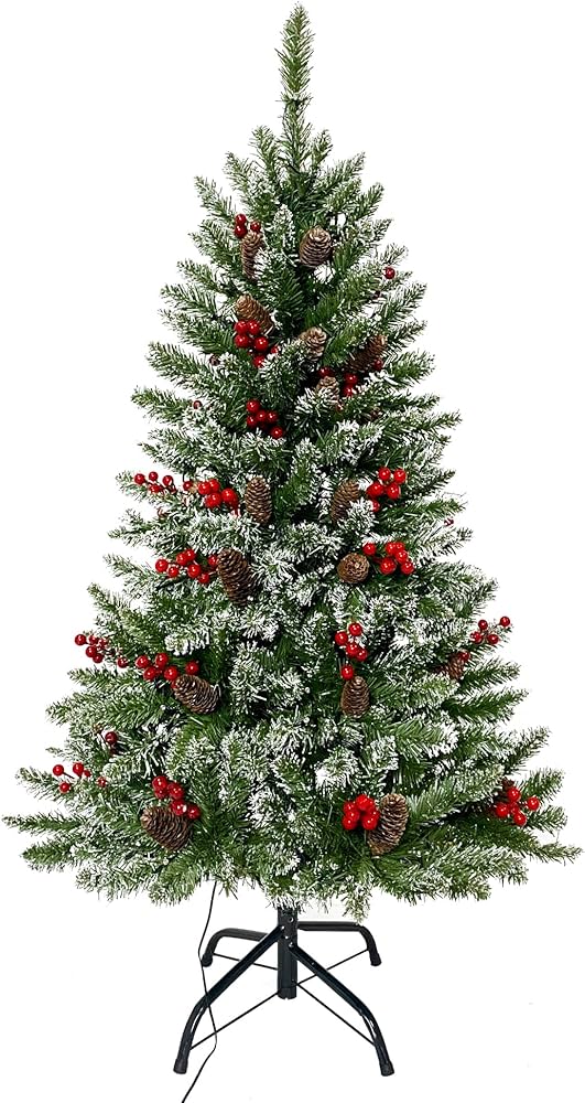 Amazon｜クリスマスツリー リアル ツリー 120~180cm 雪化粧 大きい