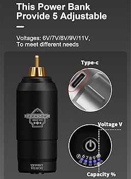 Amazon.com: Mini Rocket Tattoo Machine Set Japón Motor inalámbrico