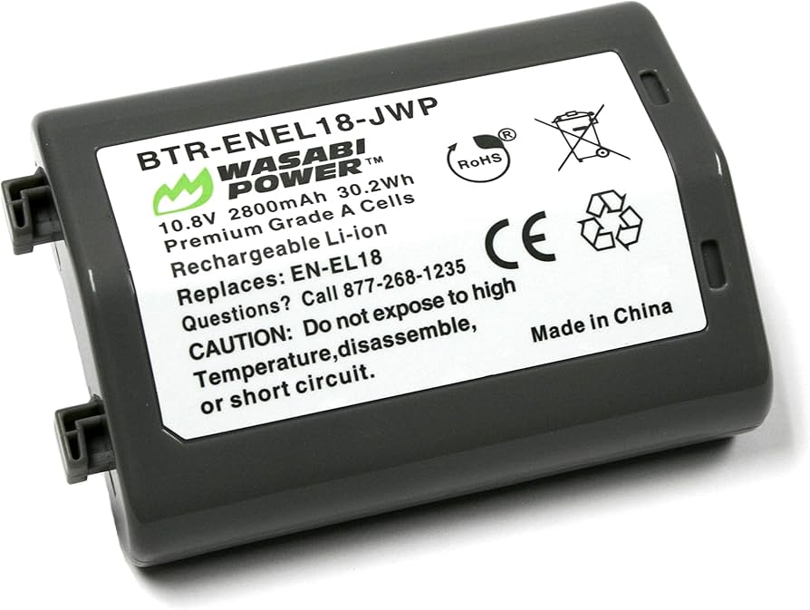 Amazon.com : Wasabi Power Battery for Nikon EN-EL18, EN-EL18a, EN