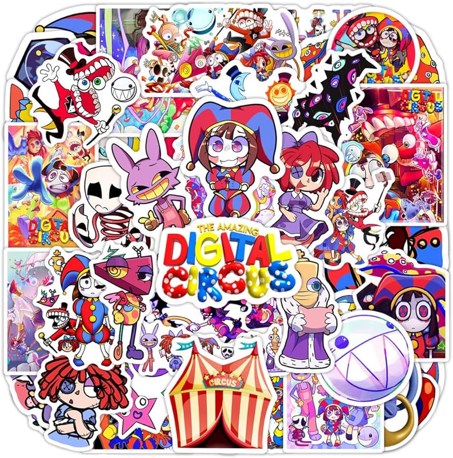 Amazon.co.jp: [WUKO] アメージングデジタルサーカス 120枚 ステッカー