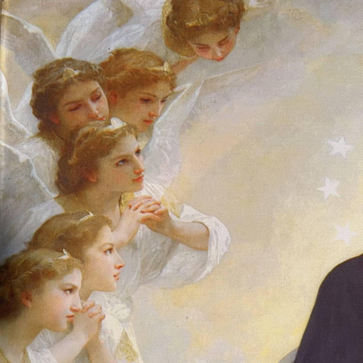 Amazon.co.jp: キャンバス プリントアート ブグロー 聖母と天使 絵画