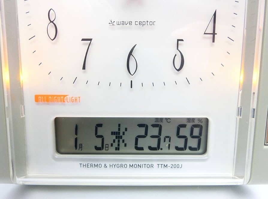 Amazon.co.jp: CASIO (カシオ) 目覚し時計 WAVE CEPTOR ウェーブ