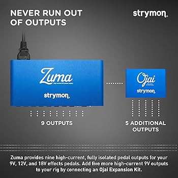 Amazon.com: Strymon Ojai High Current 9V Guitar Effects Pedal