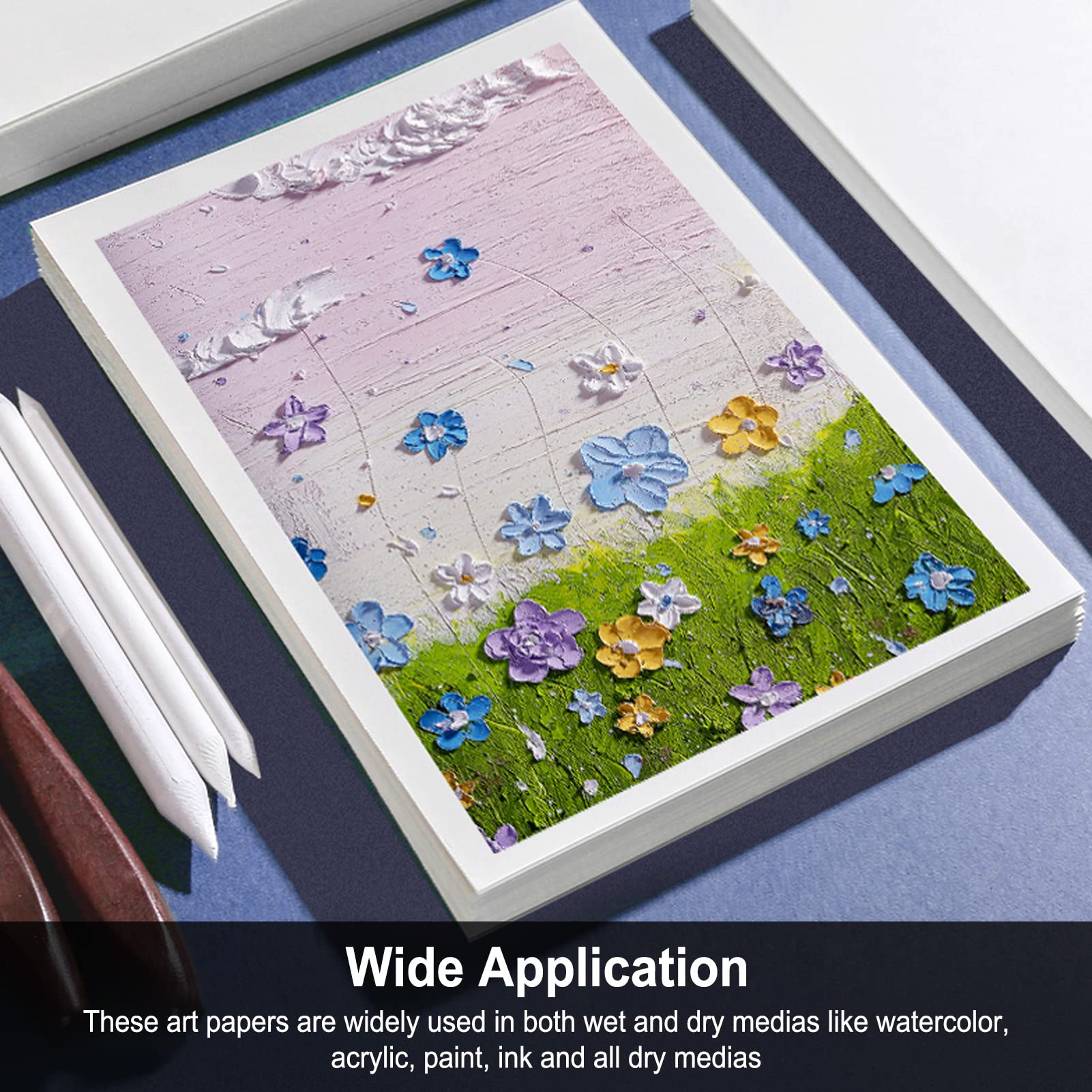 Amazon.co.jp: オイルパステル紙 ミックスメディア スケッチブック A4