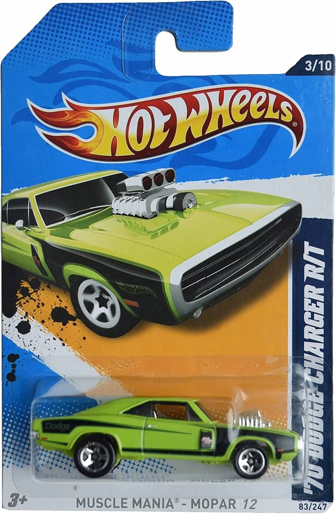 Amazon.com: Hot Wheels '70 Dodge Charger R/T, Muscle Mania '12