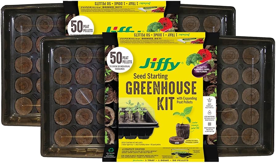 Amazon.com : Ferry Morse Jiffy Seed Starter Tray Kit - 50 Cell