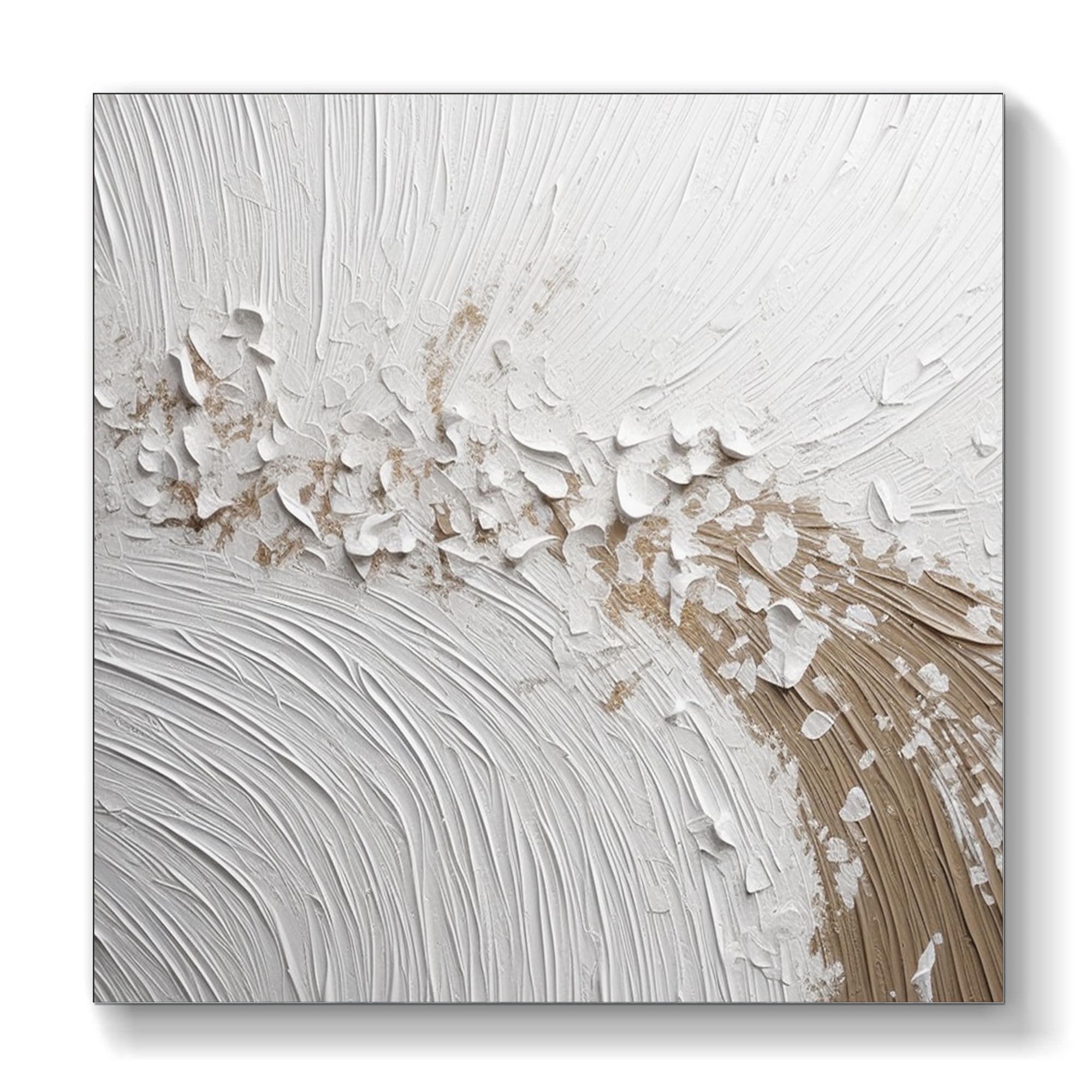 Amazon.com: Original Black White Tones Abstract Impasto Texture