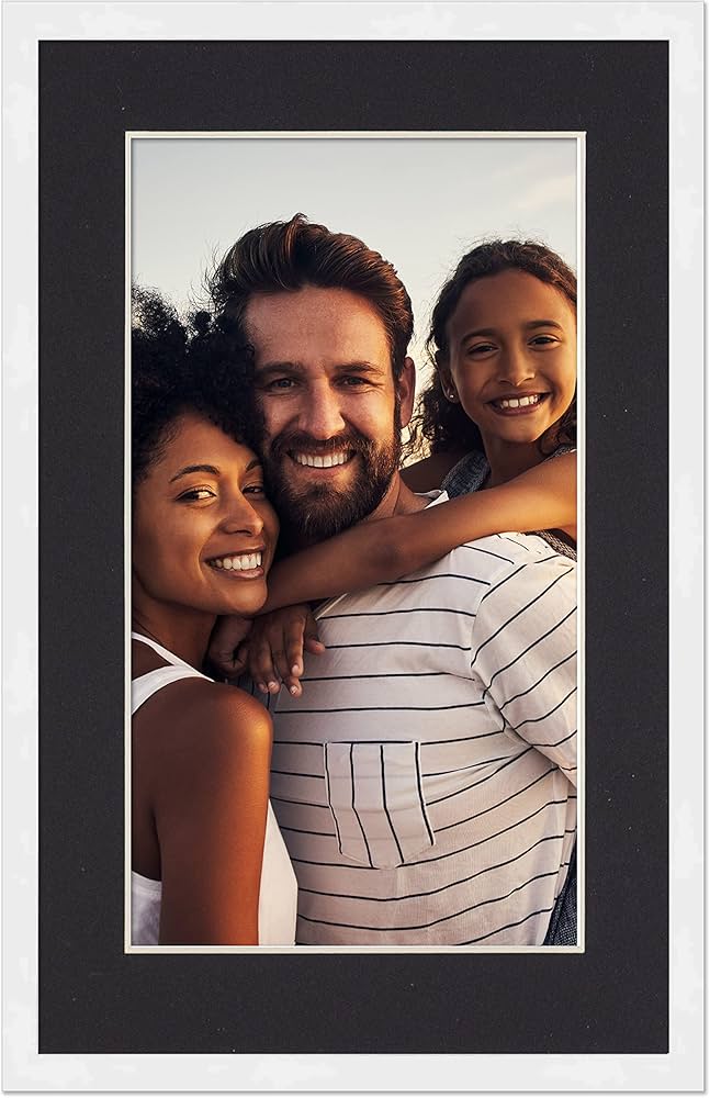 Amazon.co.jp: 15 x 21 ホワイトフレーム ブラックマット付き