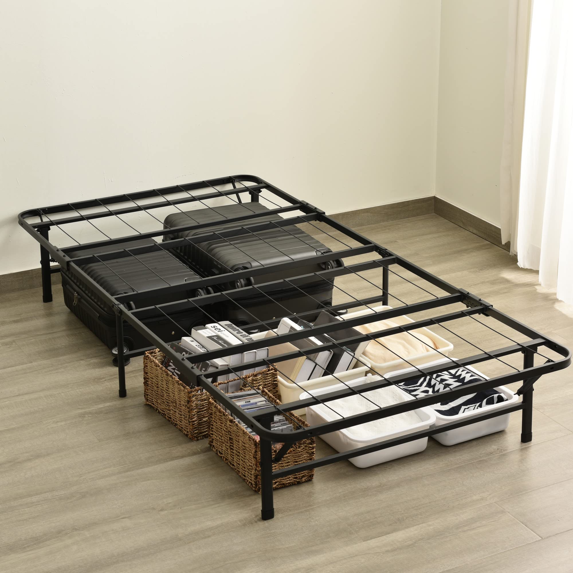 Amazon｜KJUUJEパイプベッド 折りたたみベッド シングル 組立簡単