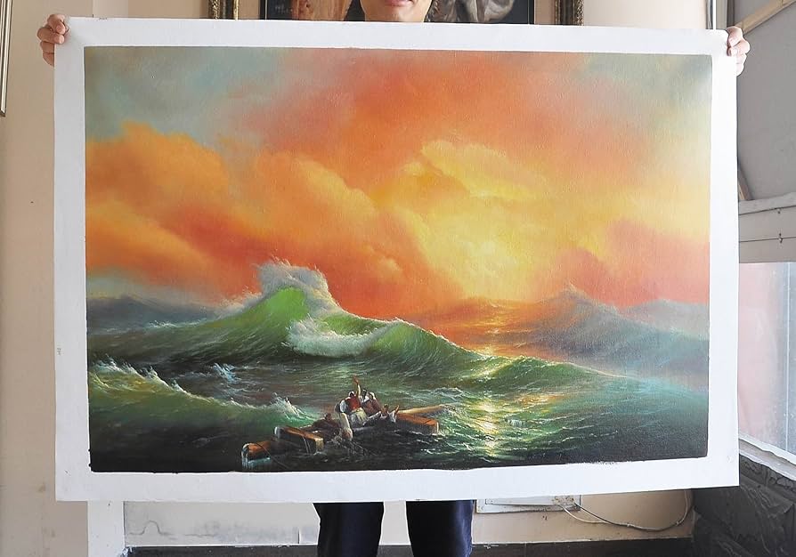 Amazon.com: Roya Art-The Ninth Wave by Ivan Aivazovsky Hand